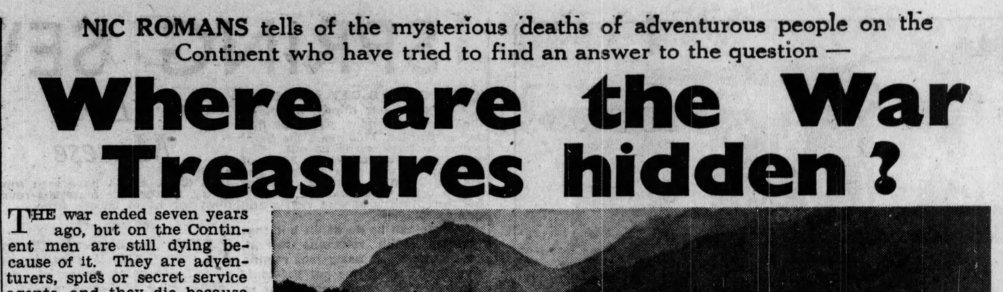 Nazi treasure assassins